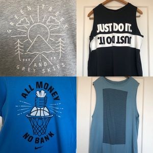 Lot of 4 Nike work out tops 💪